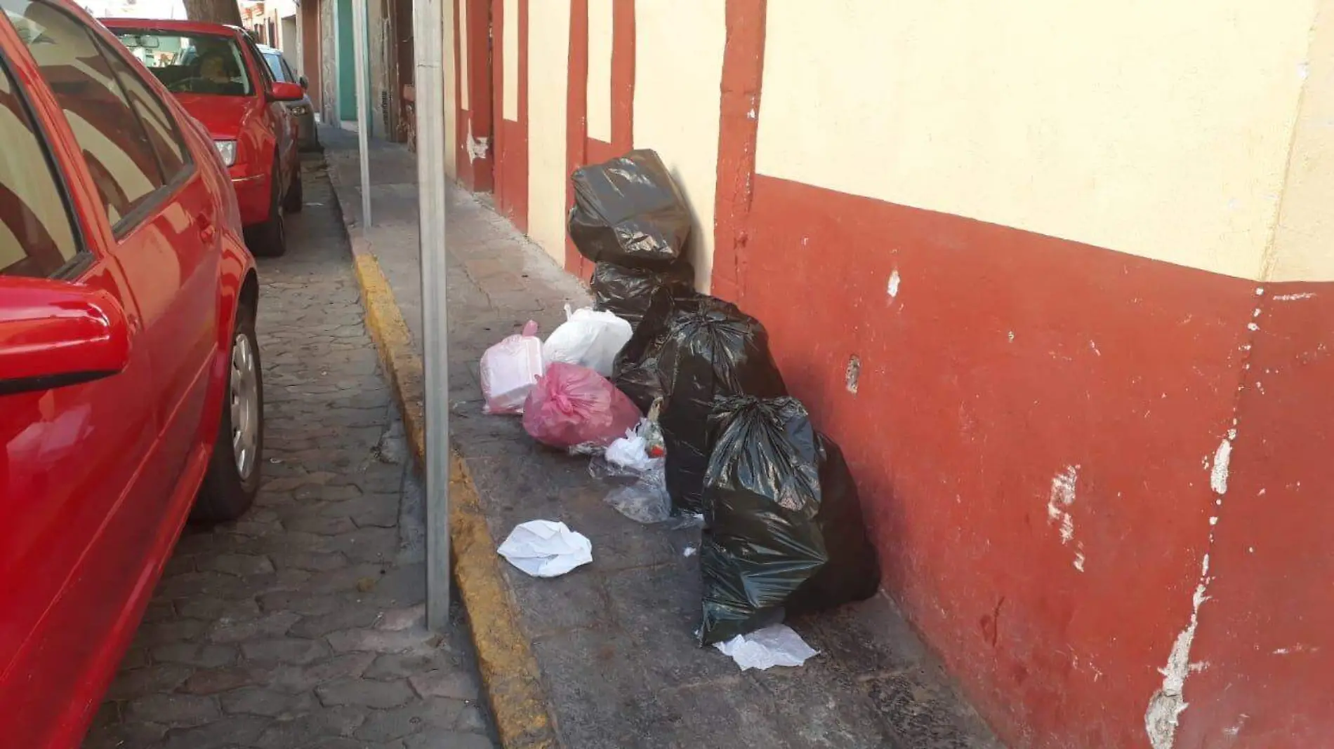 Vecinos de las principales calles del municipio se encuentran molestos por la falta de recolección desechos.